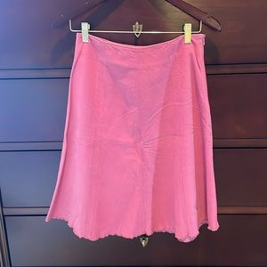 Hanna Andersson Pink Womens Size 8 fine corduroy skirt